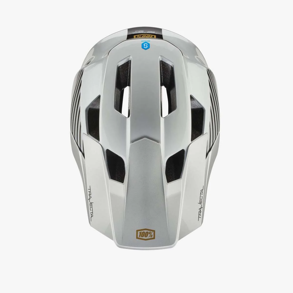 100% Trajecta Helmet with Fidlock - Ranelagh Silver - Image 3