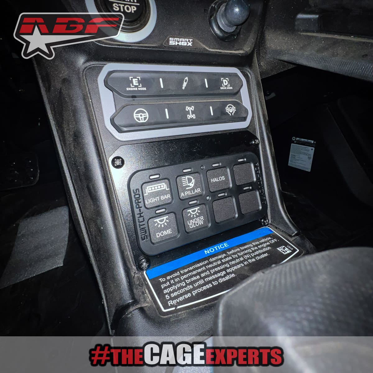 ABF Can-Am Maverick R Switch Pros Dash Mount - Image 2