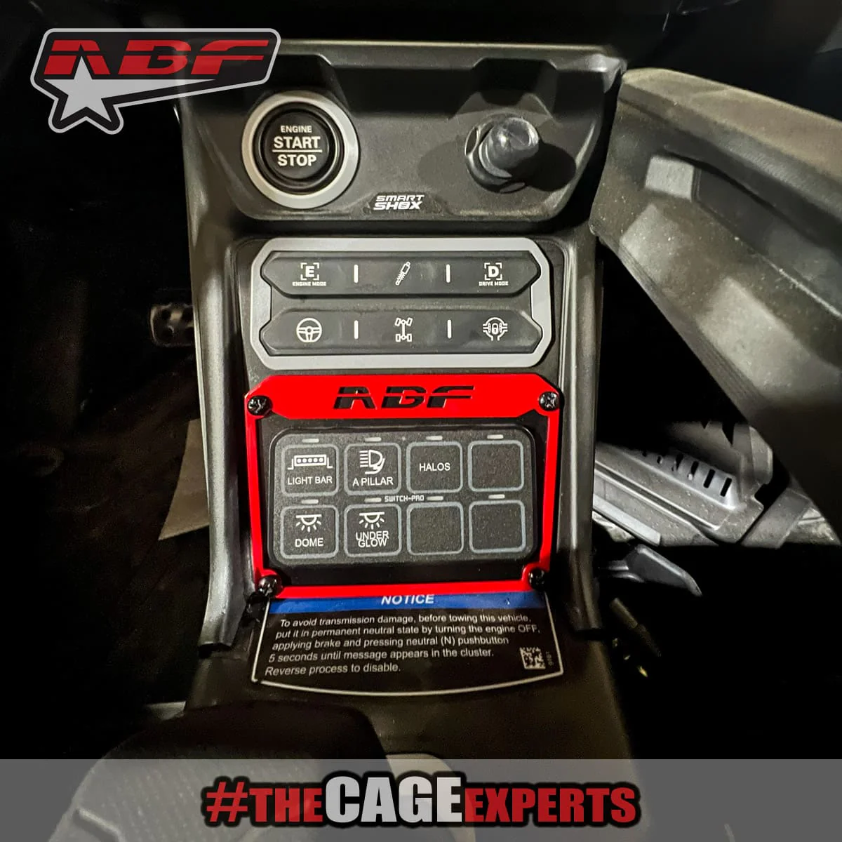 ABF Can-Am Maverick R Switch Pros Dash Mount - Image 4