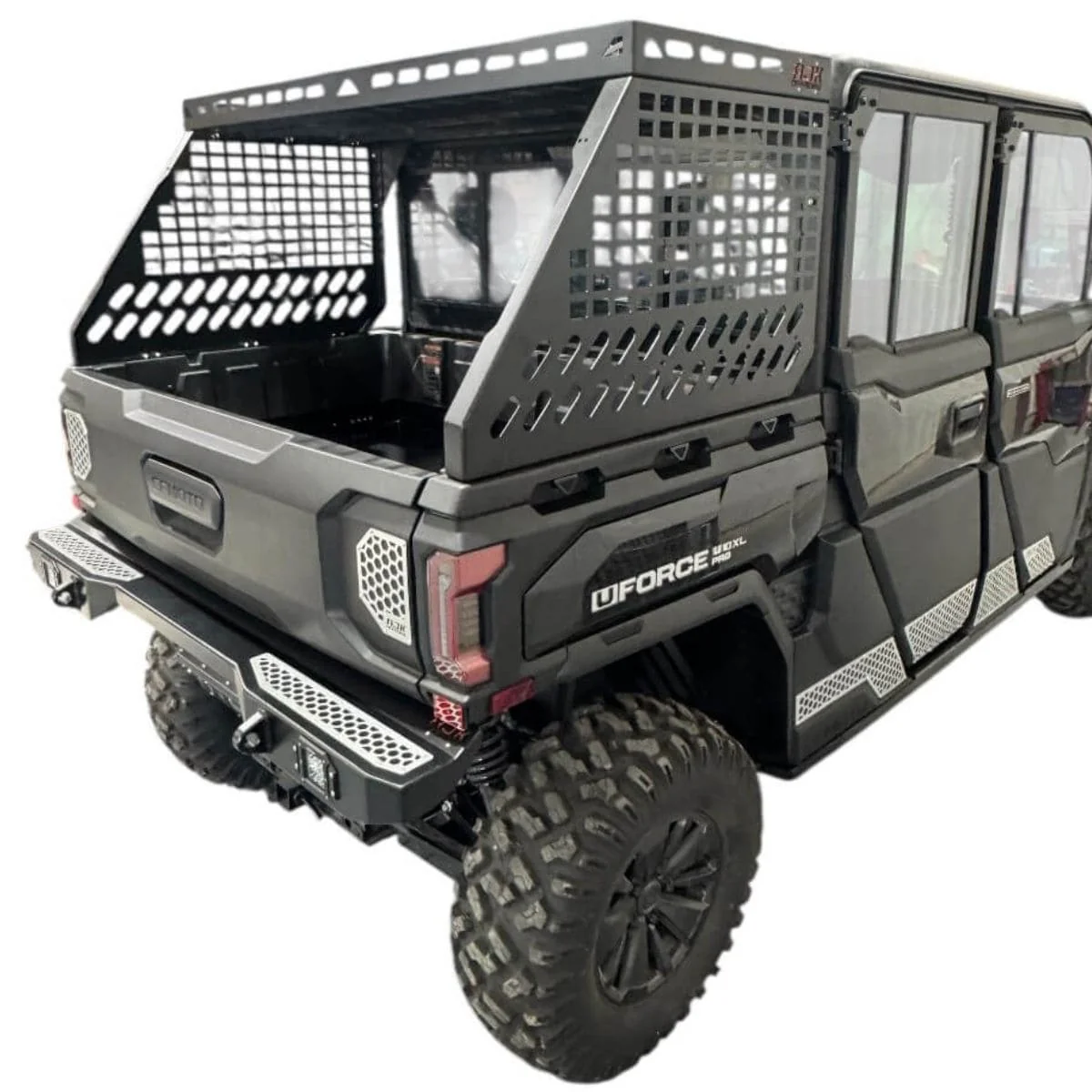 AJK Offroad CF Moto UForce U10 Tall Bed Rack w/ Enclosure - Image 11