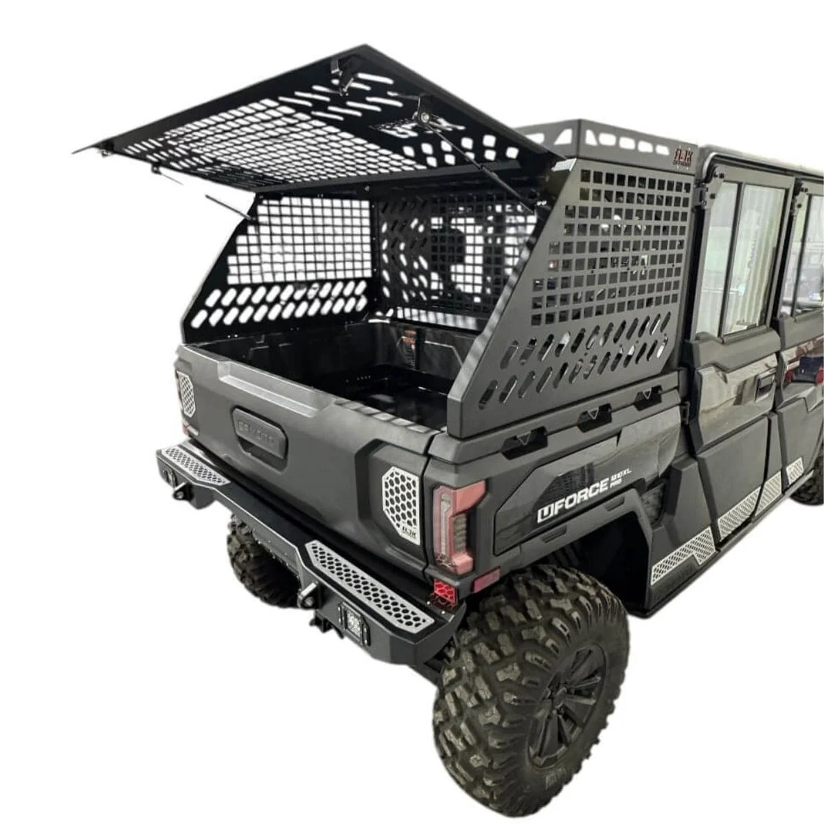 AJK Offroad CF Moto UForce U10 Tall Bed Rack w/ Enclosure - Image 13