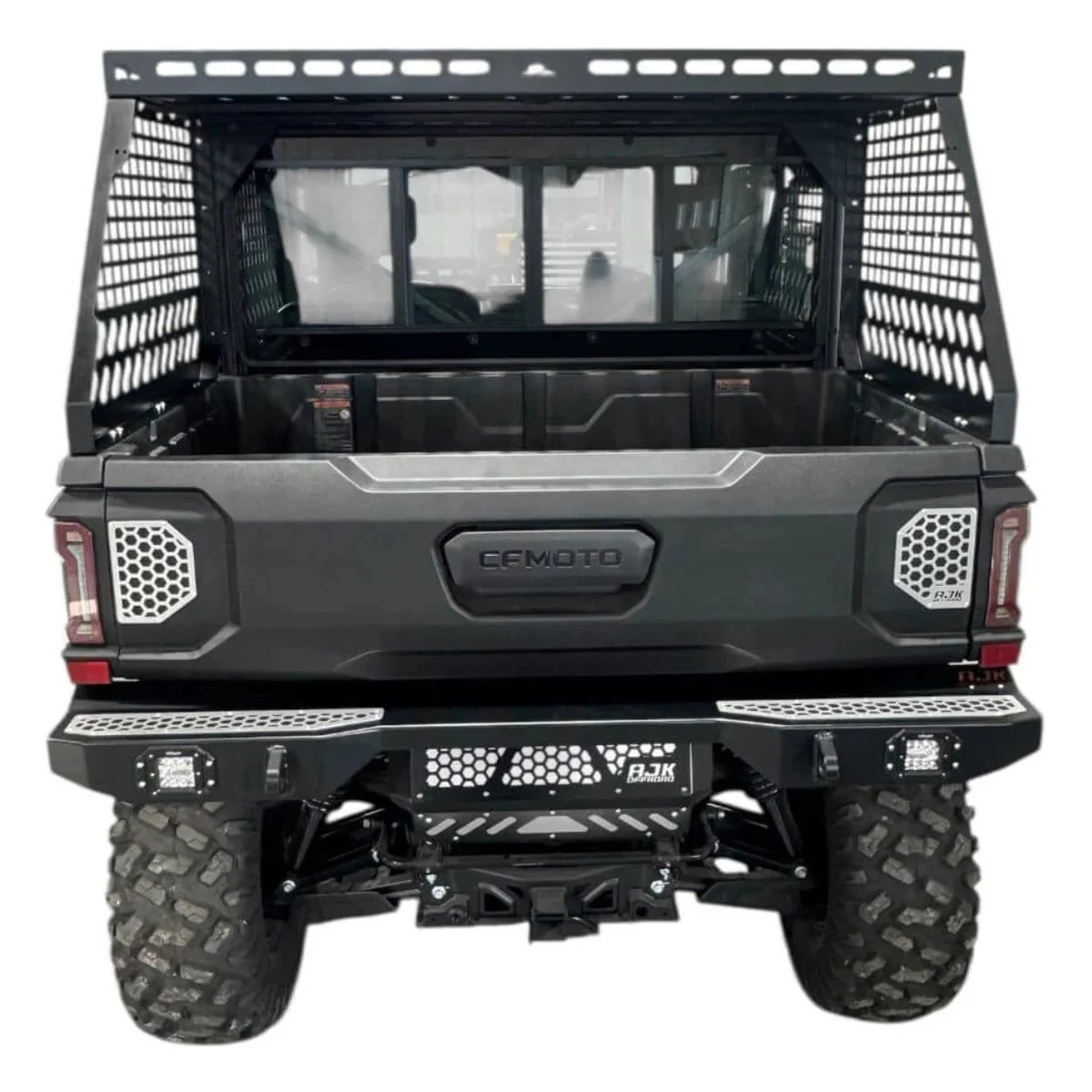 AJK Offroad CF Moto UForce U10 Tall Bed Rack w/ Enclosure - Image 16