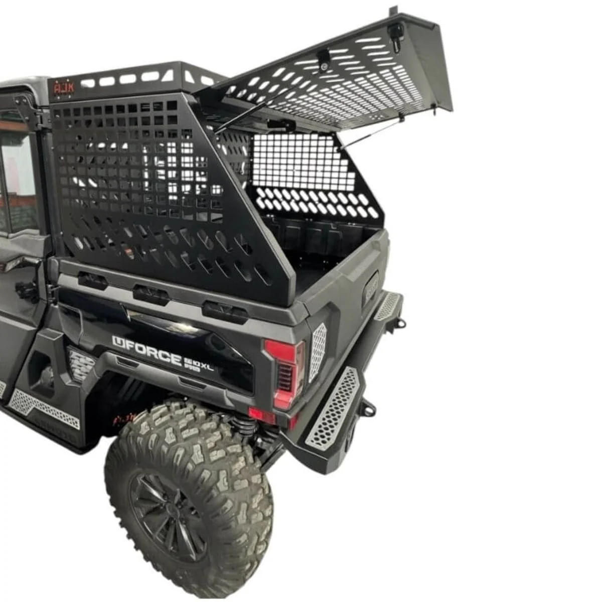 AJK Offroad CF Moto UForce U10 Tall Bed Rack w/ Enclosure - Image 3