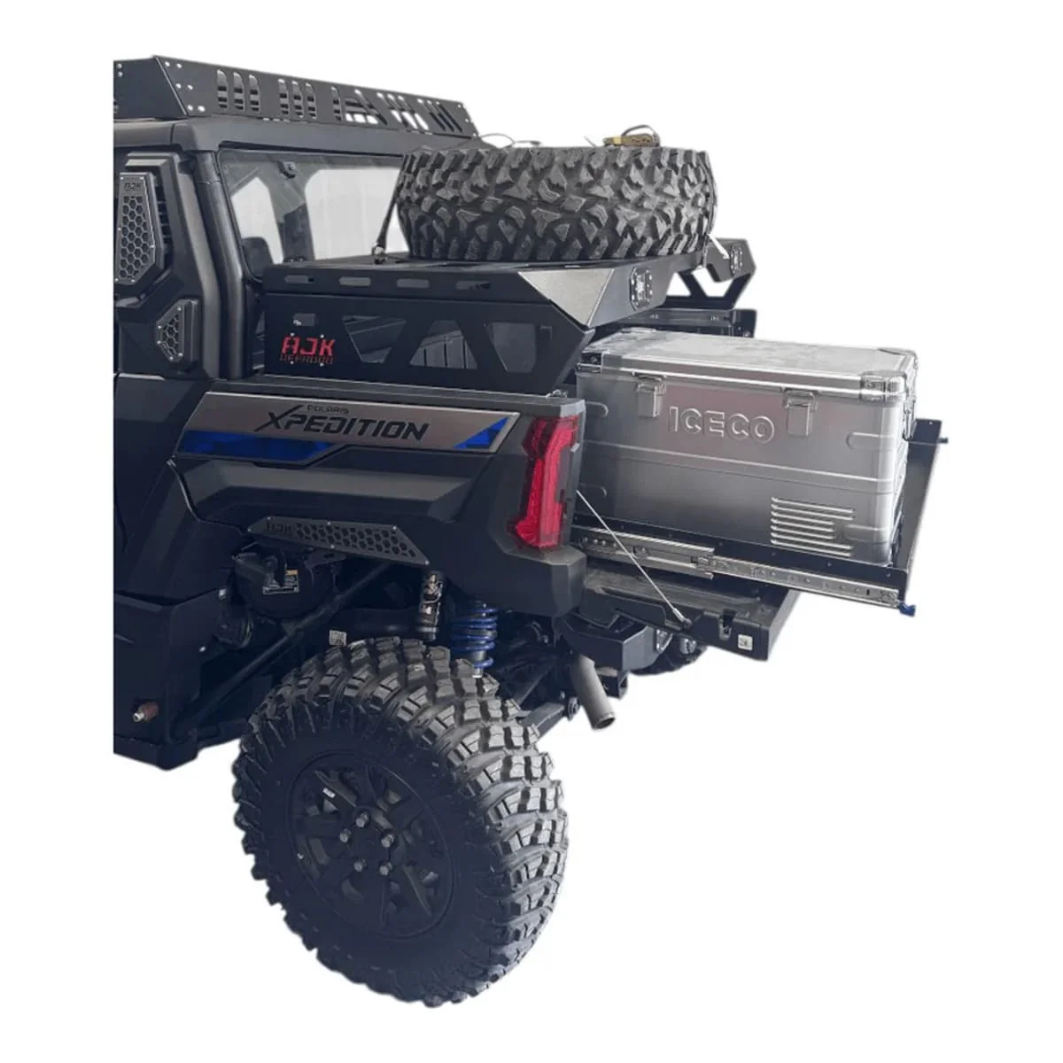AJK Polaris Xpedition Spare Tire Carrier / Bed Rack - Image 4