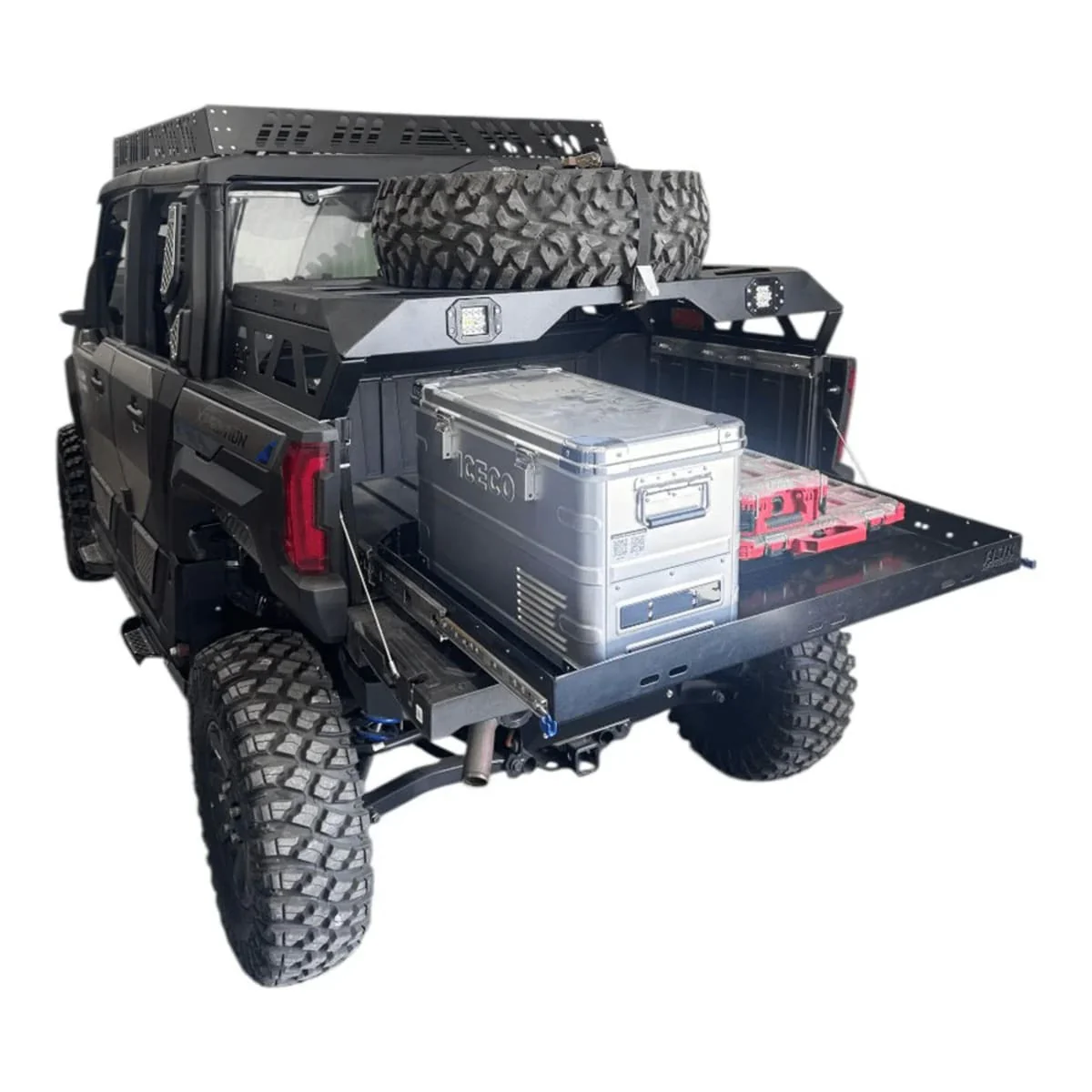 AJK Polaris Xpedition Spare Tire Carrier / Bed Rack - Image 5