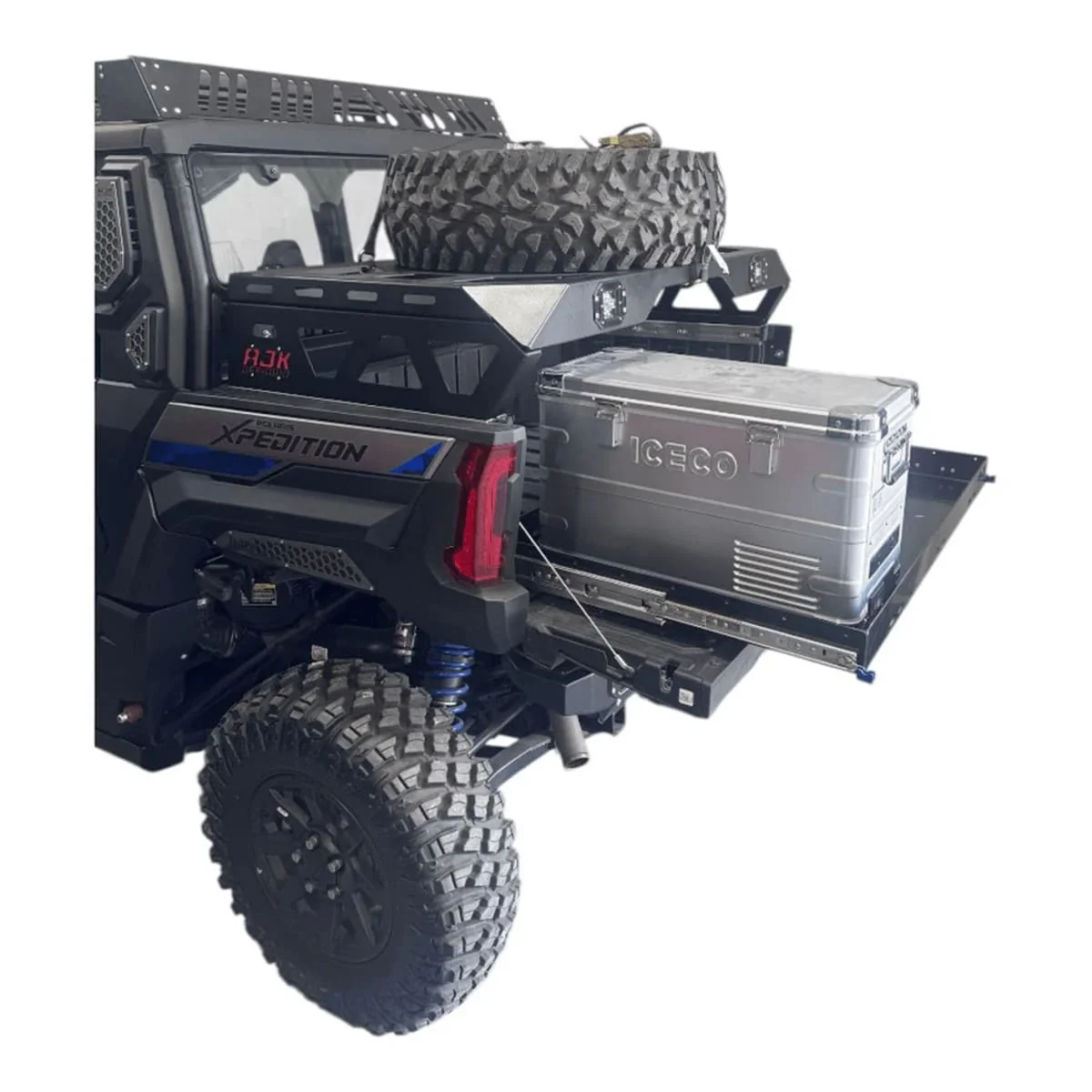 AJK Polaris Xpedition Spare Tire Carrier / Bed Rack - Image 6