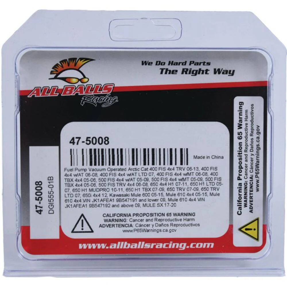 All Balls Racing '05-'15 Kawasaki Mule 600 Vacuum Operated Fuel Pump - Image 4