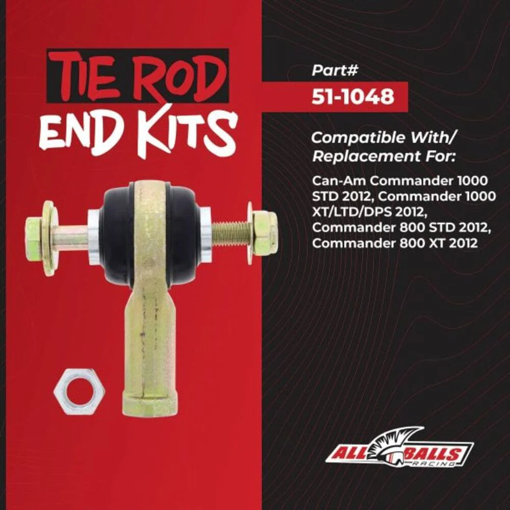 All Balls Racing '12 Can-Am Commander 1000 Standard Tie Rod End Kit - Image 2