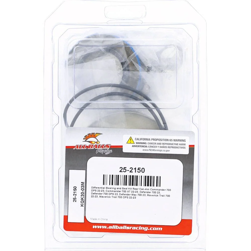 All Balls Racing '22-'25 Can-Am Commander 700/Defender HD7 Rear Differential Bearing & Seal Kit - Image 5