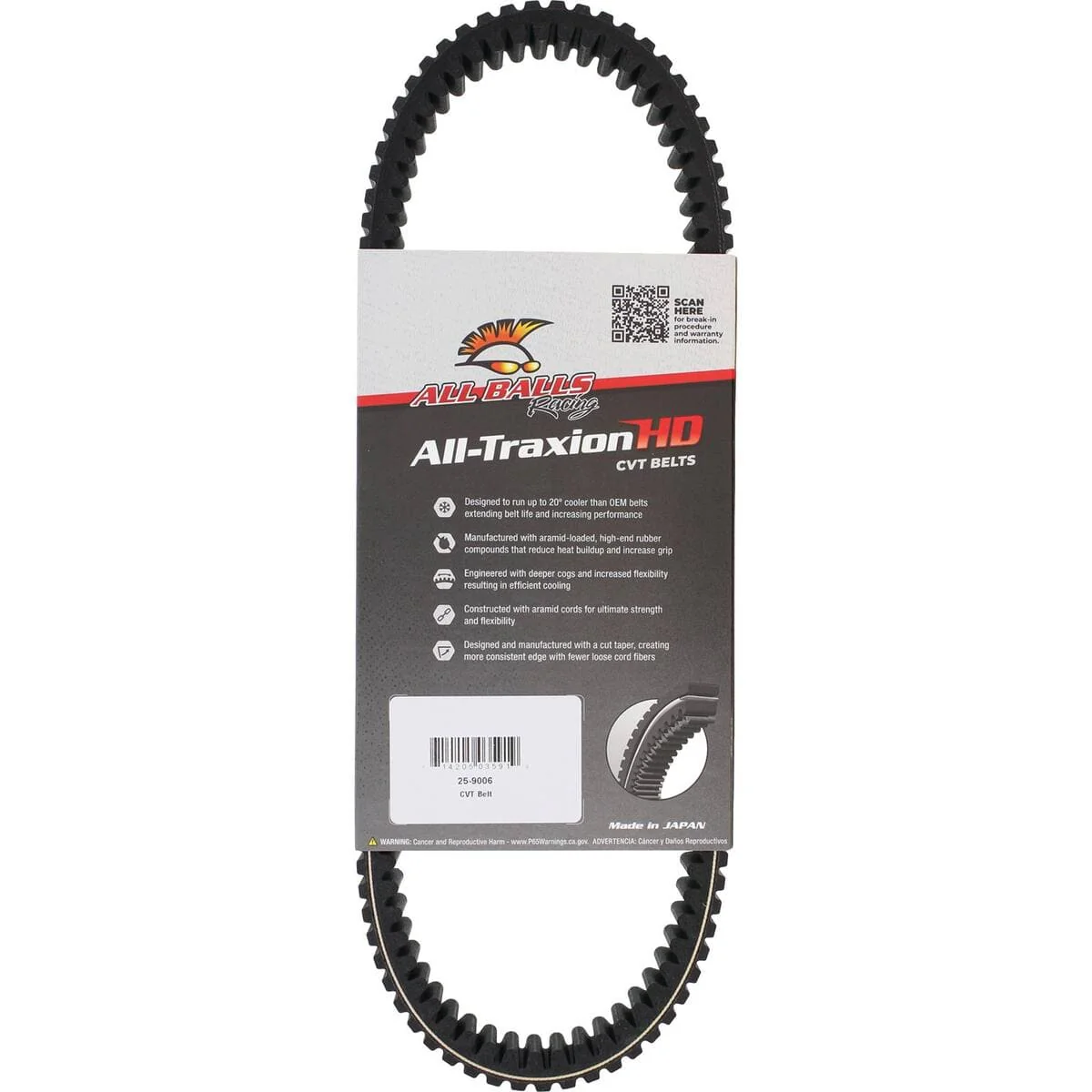 All Balls Racing Polaris Ranger 500 CVT Belt - Image 4