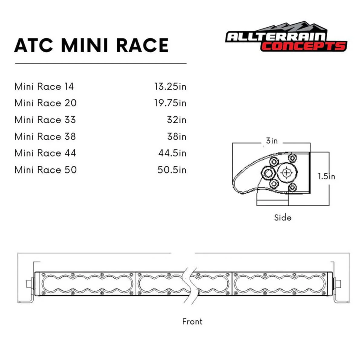 All Terrain Concepts Mini Race Series Light Bars - Image 3