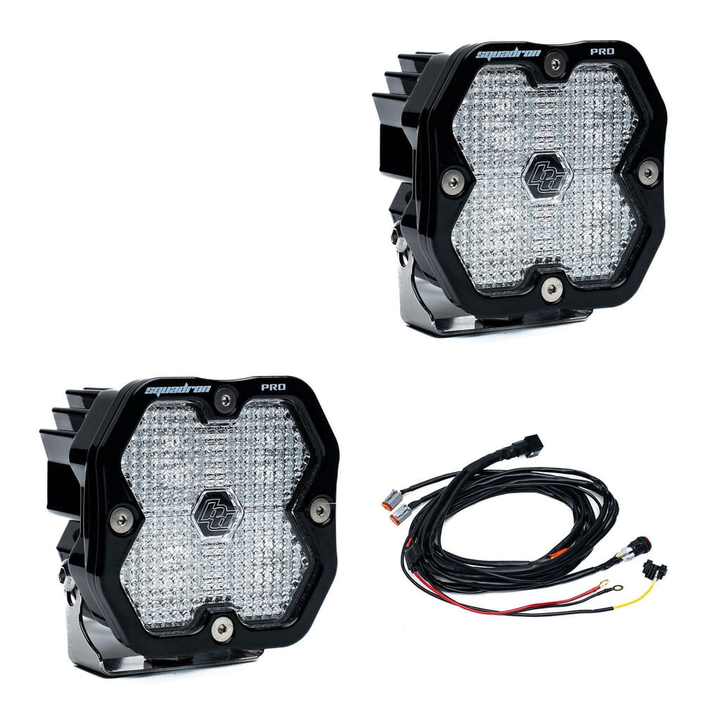 Baja Designs Squadron 2.0 Pro Black Universal Auxiliary LED Pod Light - Pair - Image 8