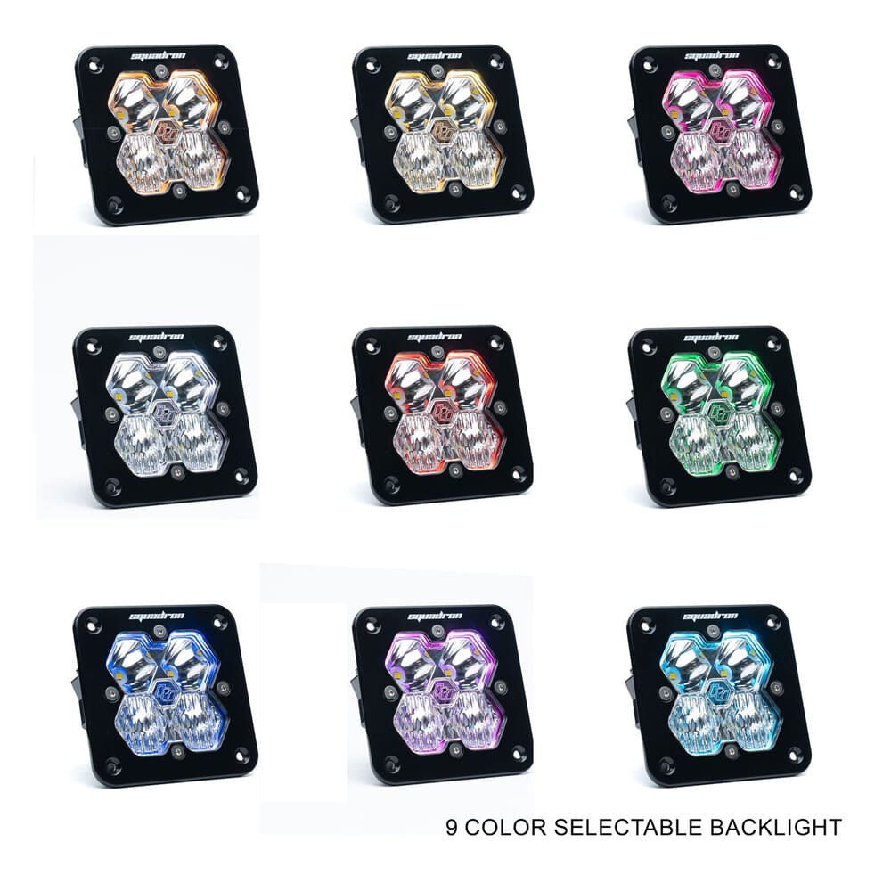 Baja Designs Squadron 2.0 Sport Black Flush Mount Auxiliary LED Pod Light - Universal - Image 6