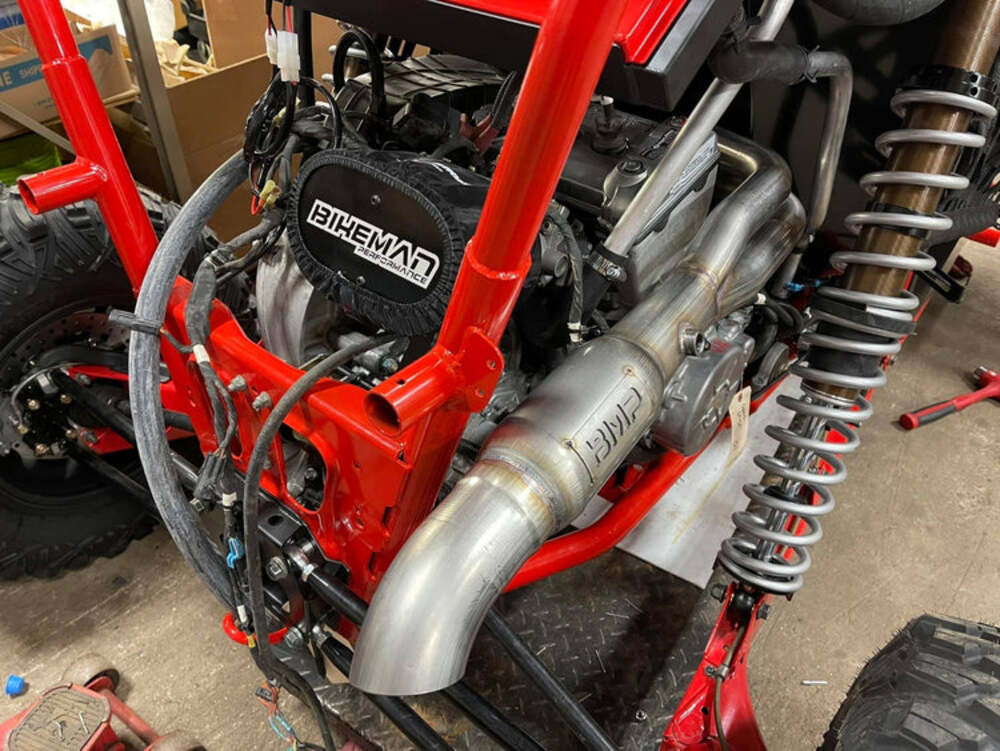 Bikeman Performance '14-'23 Polaris RZR XP 1000/RS1 Race Exhaust - Image 2