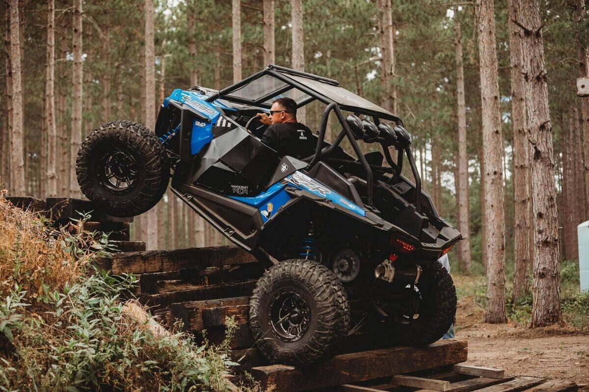 Bikeman Performance '16+ Polaris RZR XP Turbo Big MO Full Exhaust System - Bare Stainless - Image 3
