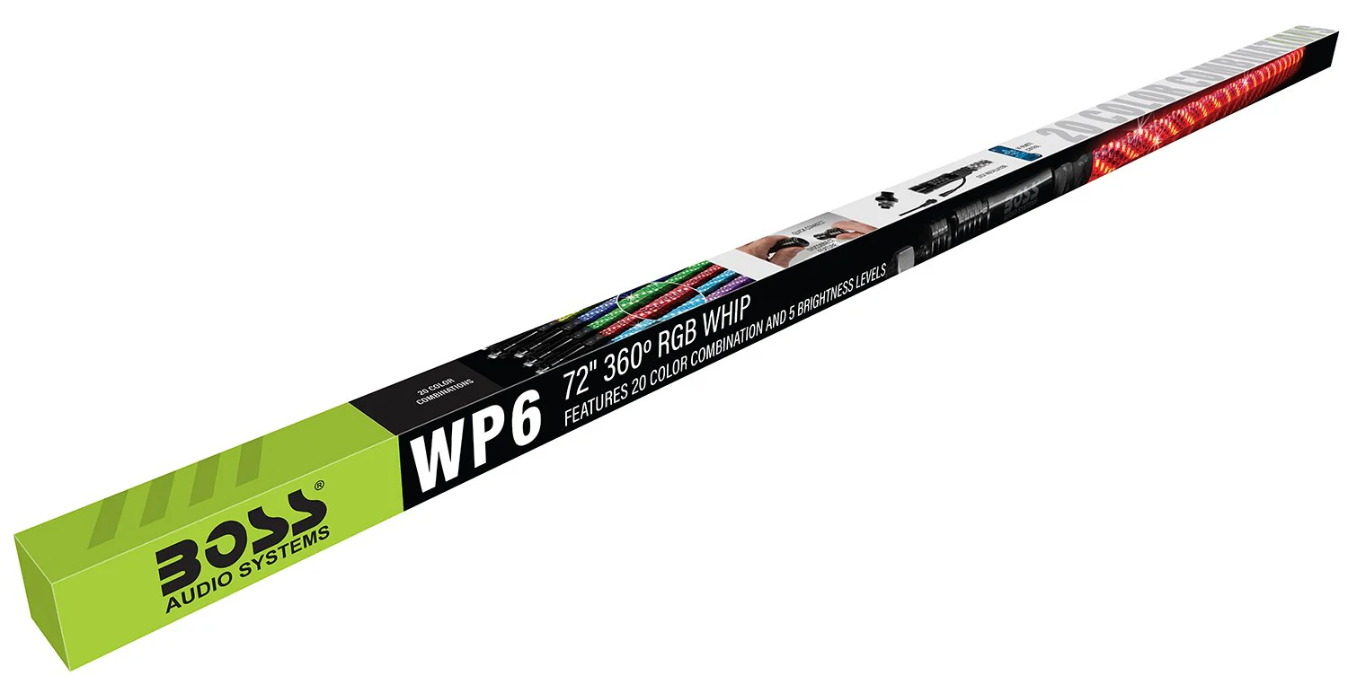 Boss Audio 72 Inch 360° RGB LED Wrapped Whip - Image 8