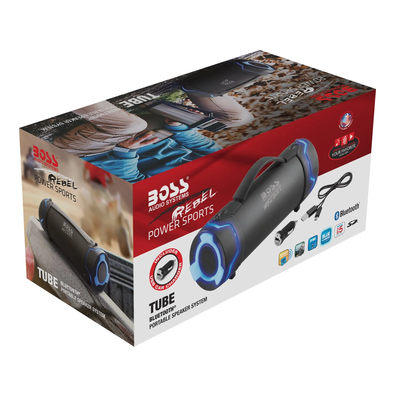 Boss Audio Marine Portable Bluetooth Speaker System IPX 5 - Image 7