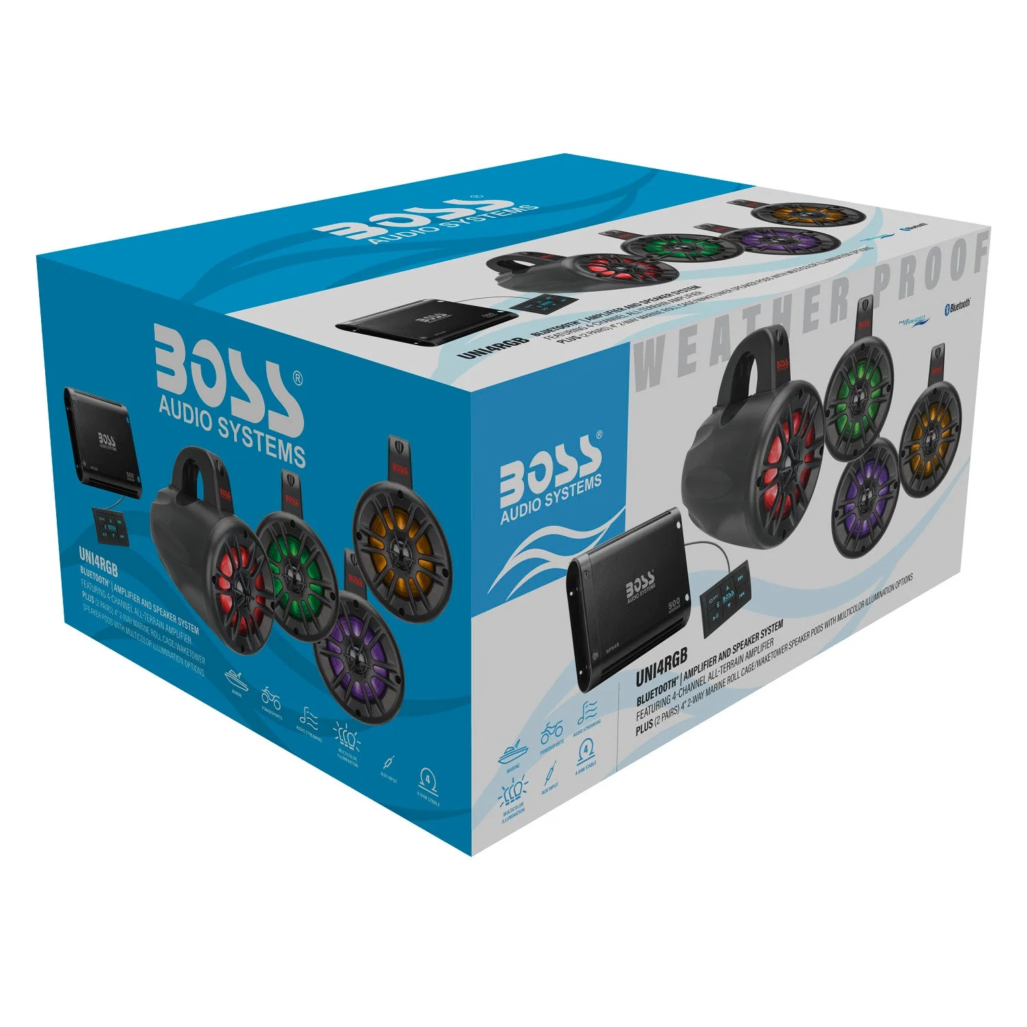 Boss Audio Universal Bluetooth Remote Controlled RGB Audio Kit - Image 2