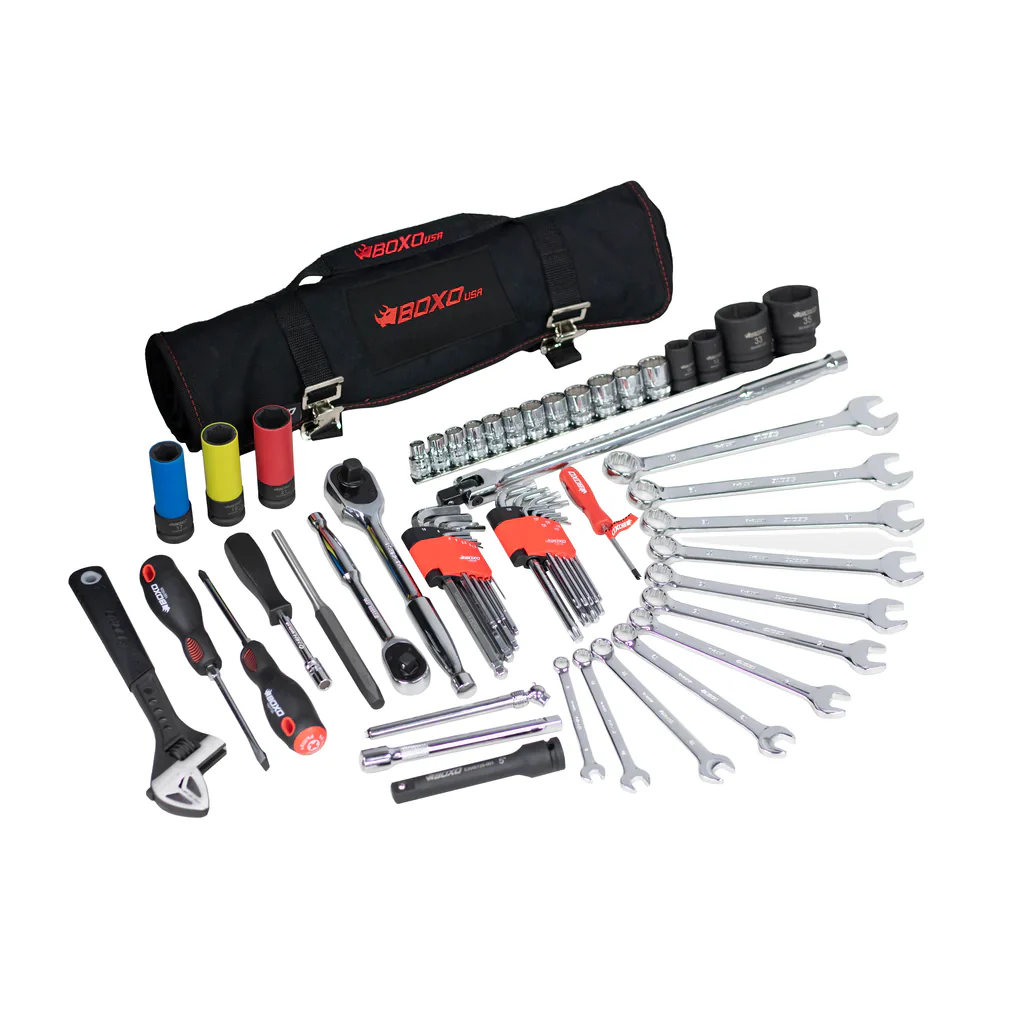 BoxoUSA Tool Bag With Tool Roll And Folding Mechanic Mat Combo - Image 3