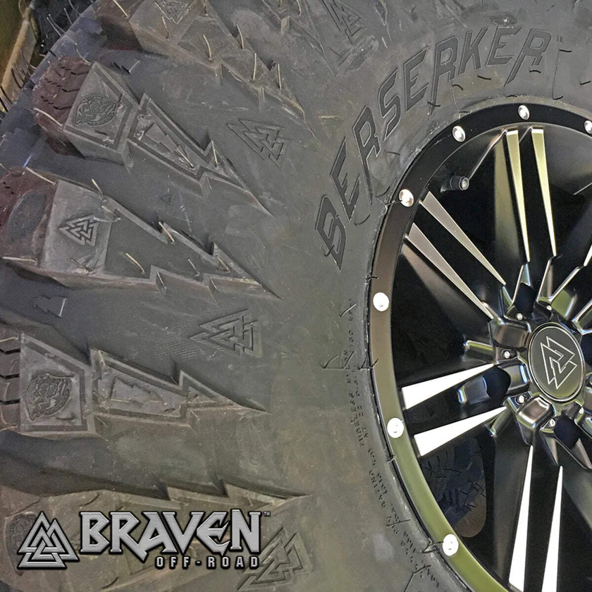 Braven Ironside ATV/UTV Wheels - Black/Machined - Image 4