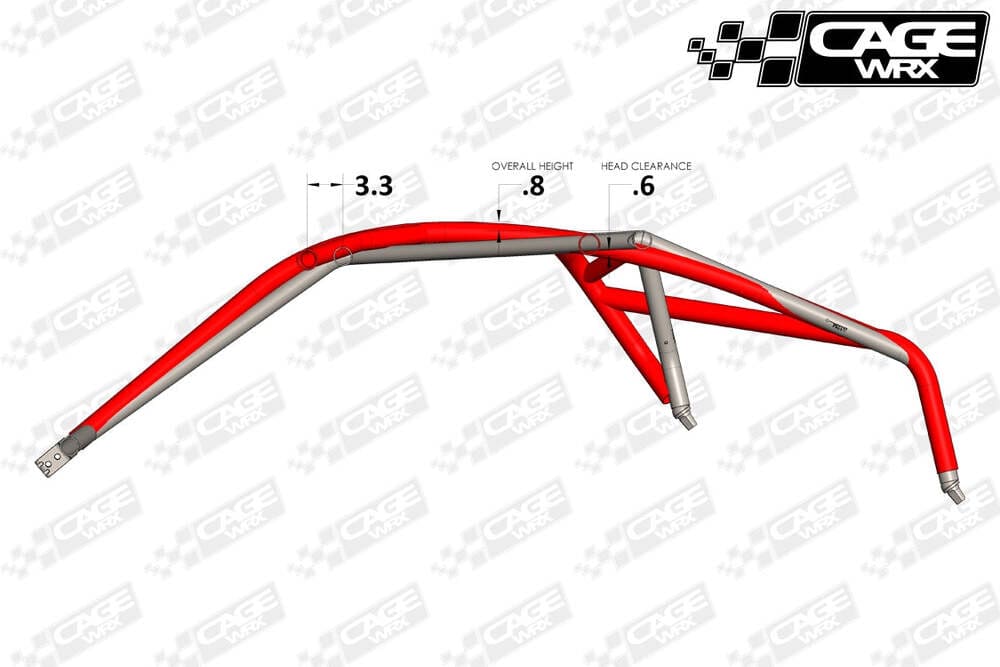 CageWRX '22+ Polaris RZR Pro R Baja Spec Roll Cage Kit - Image 2