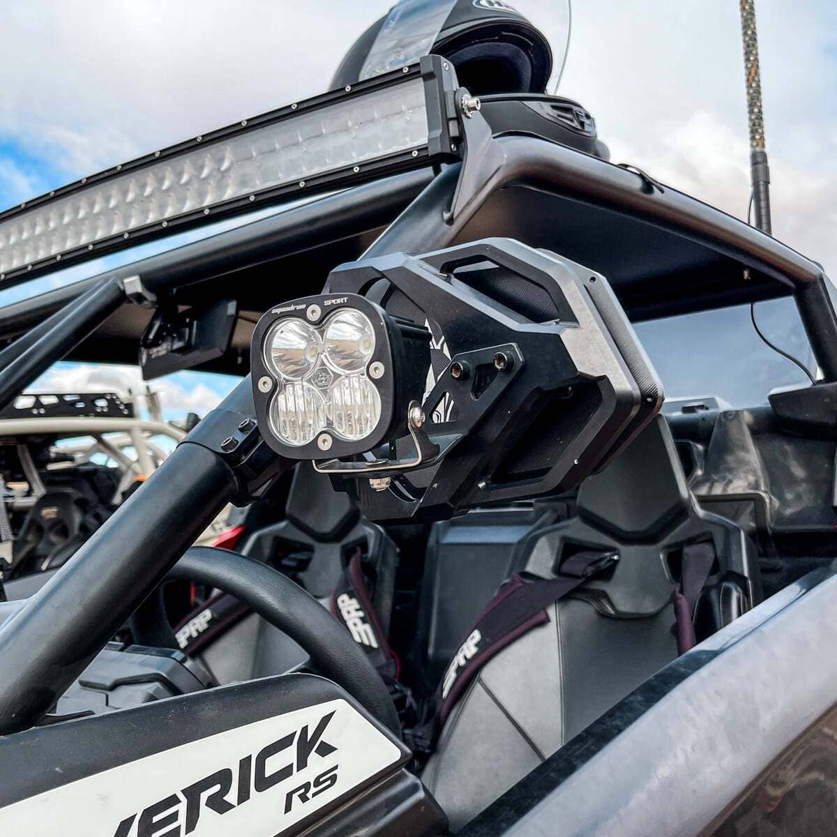 Chupacabra Offroad Cuero Race Mirror Light Combo in Black - Image 2