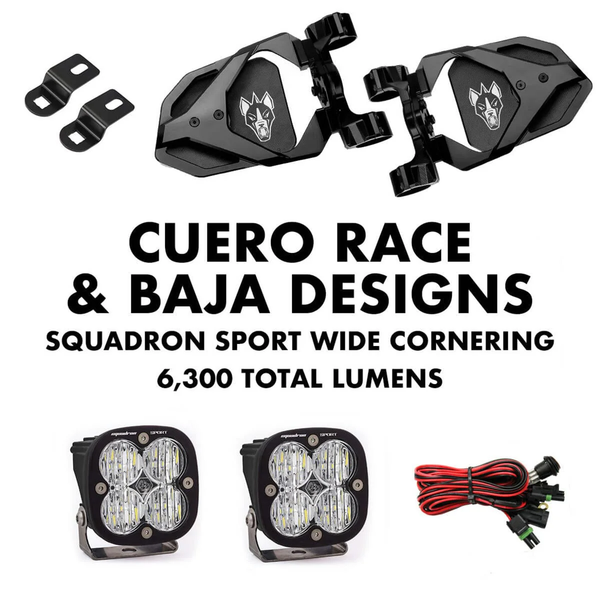 Chupacabra Offroad Cuero Race Mirror Light Combo in Black - Image 3