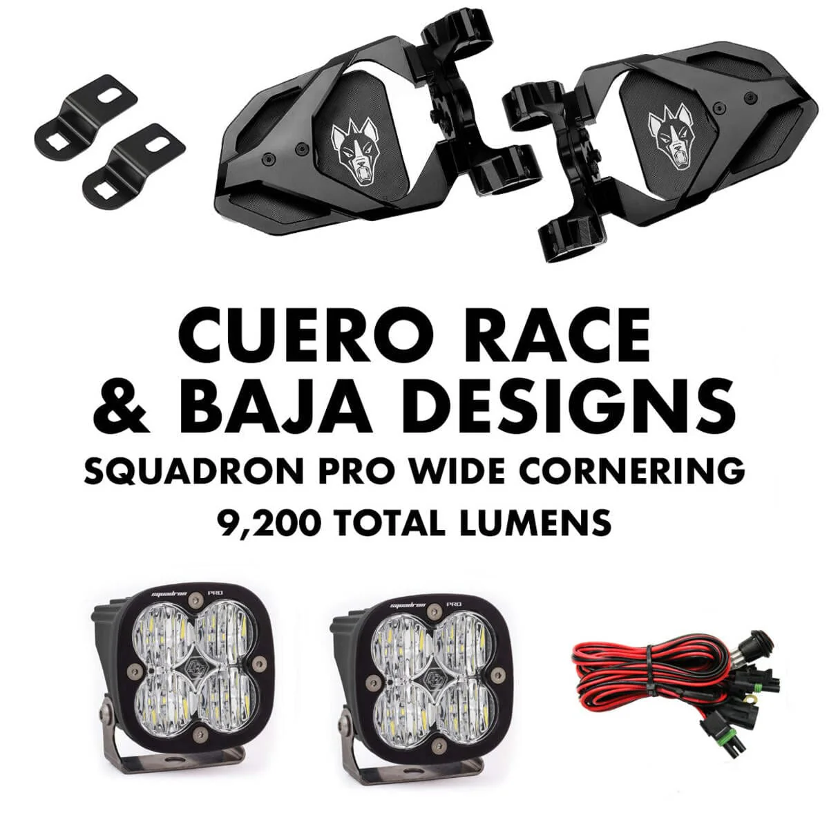 Chupacabra Offroad Cuero Race Mirror Light Combo in Black - Image 4