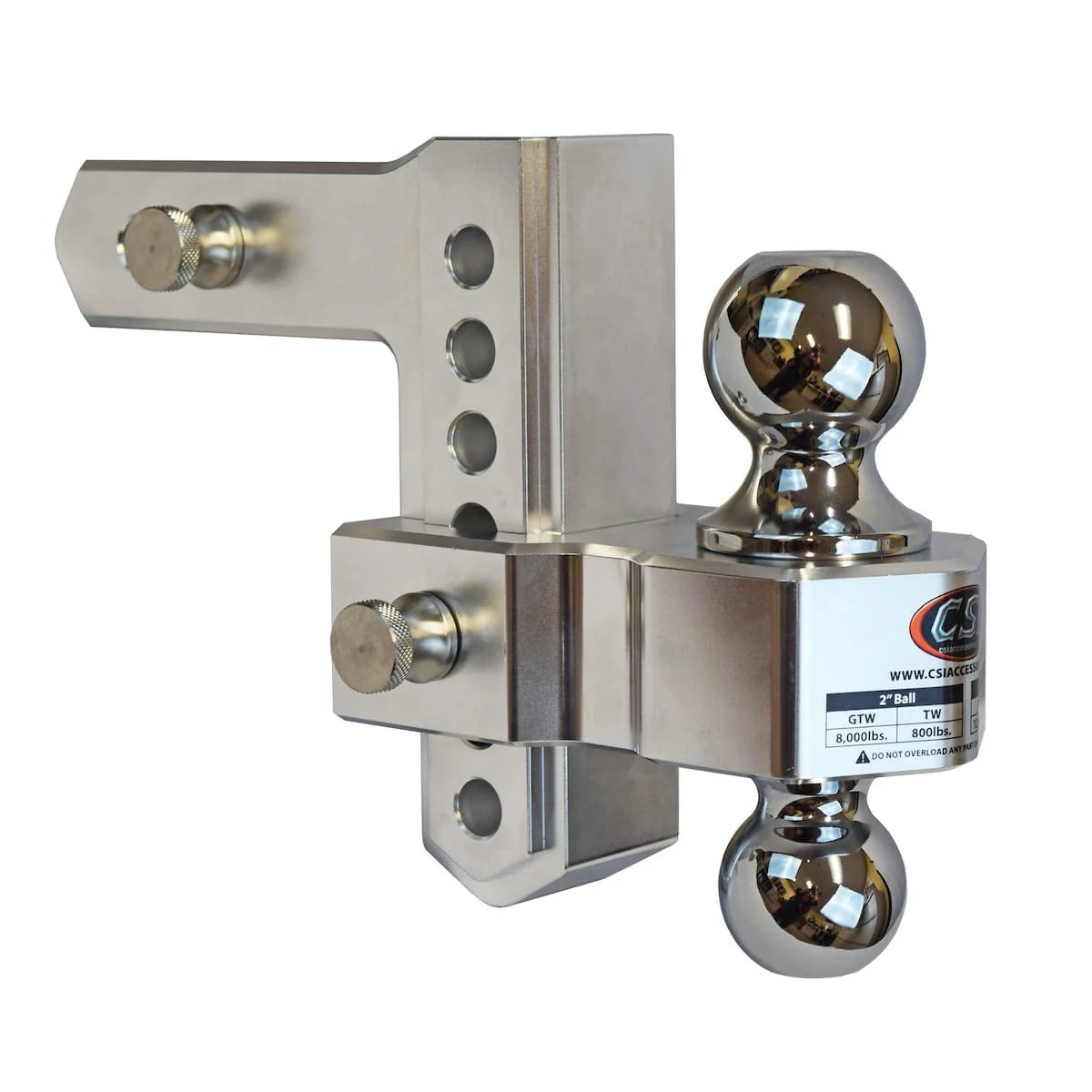 CSI Accessories 106206 Aluminum Adjustable Ball Mount - 6" Drop - Image 3