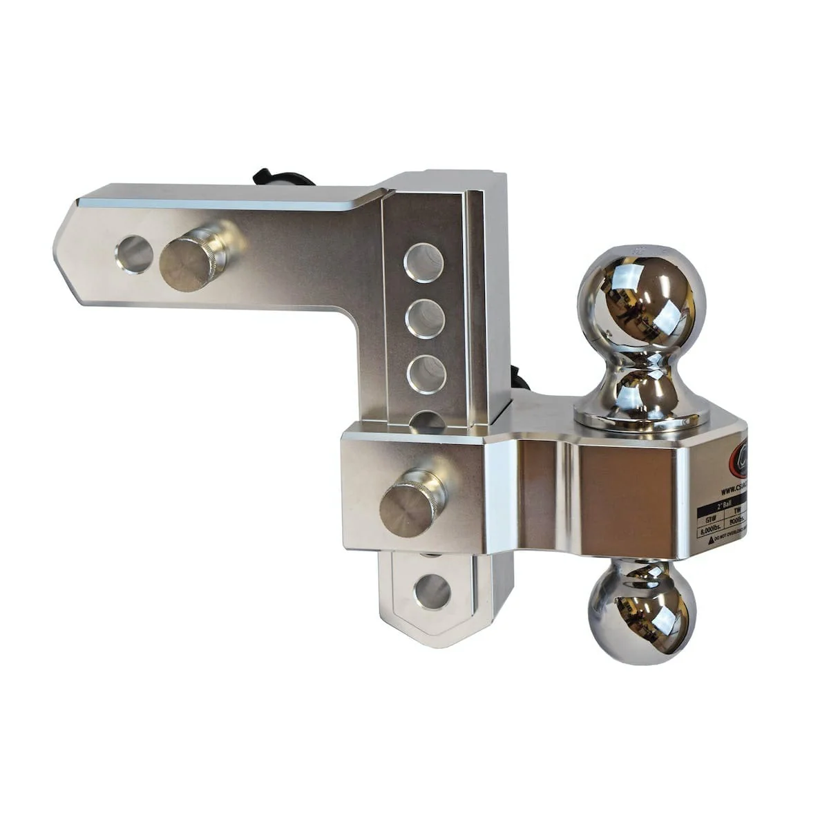 CSI Accessories 106206 Aluminum Adjustable Ball Mount - 6" Drop - Image 5