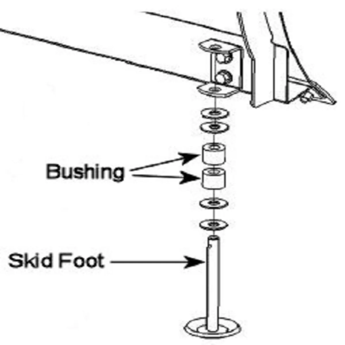 Denali UTV Replacement Skid Foot For Denali Snow Plows - Image 2