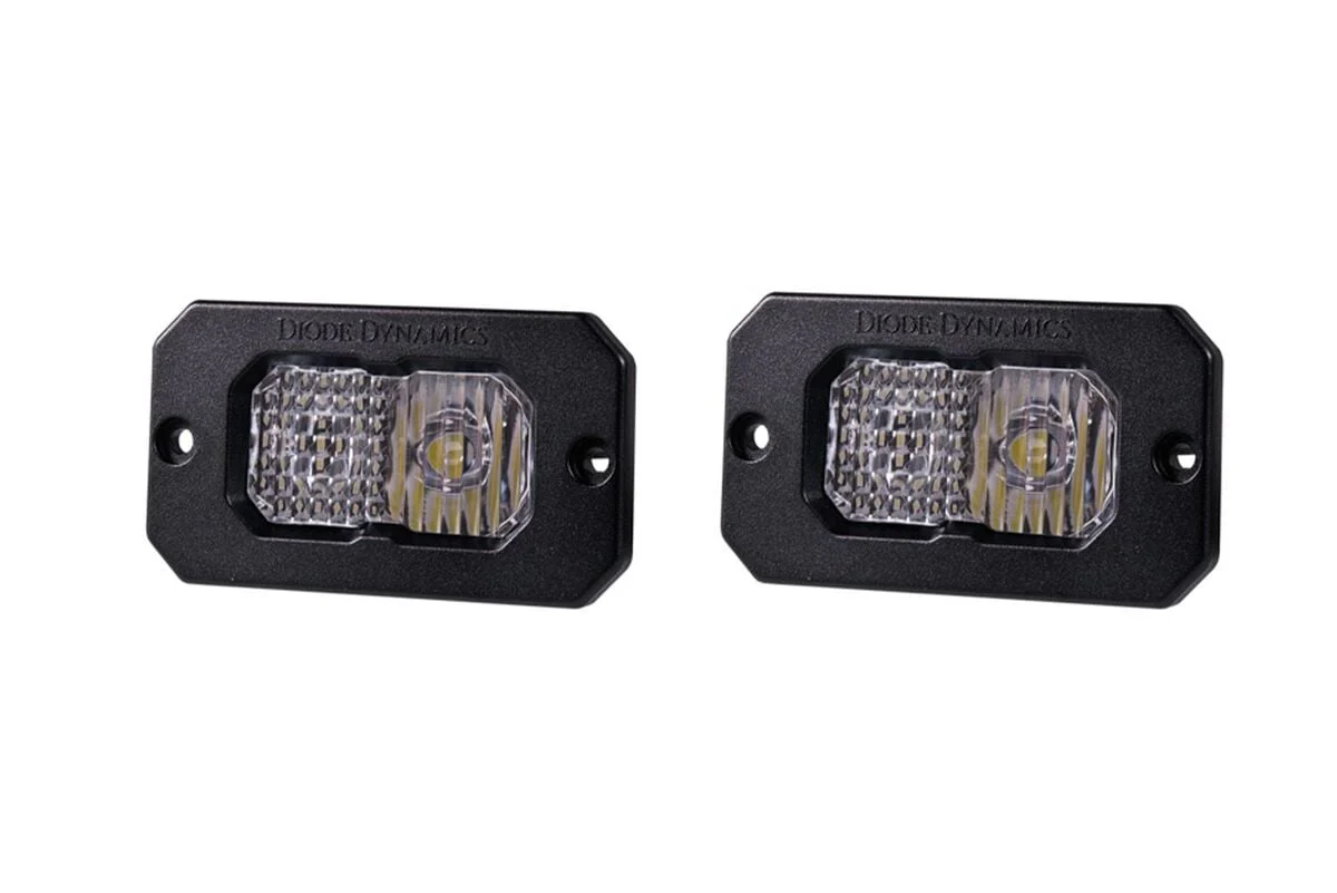 Diode Dynamics Stage Series 2” SAE White Sport Flush Mount LED Pod - Pair - Image 9
