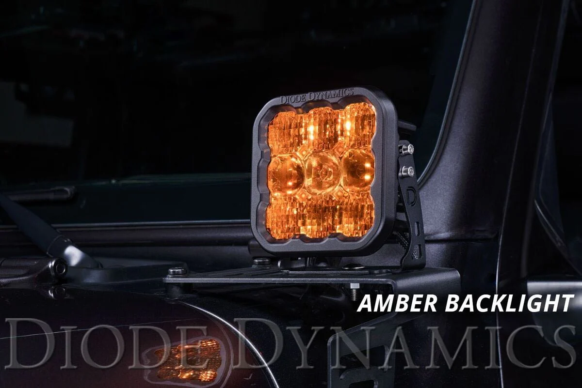 Diode Dynamics Stage Series 5” Yellow Pro LED Pod - Pair - Image 2