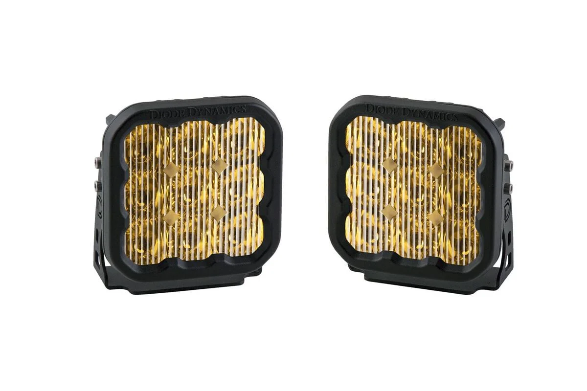 Diode Dynamics Stage Series 5” Yellow Pro LED Pod - Pair - Image 4