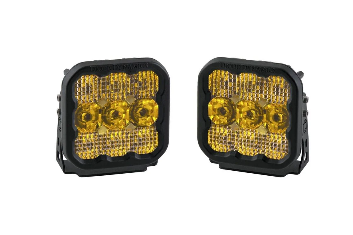 Diode Dynamics Stage Series 5” Yellow Pro LED Pod - Pair - Image 5