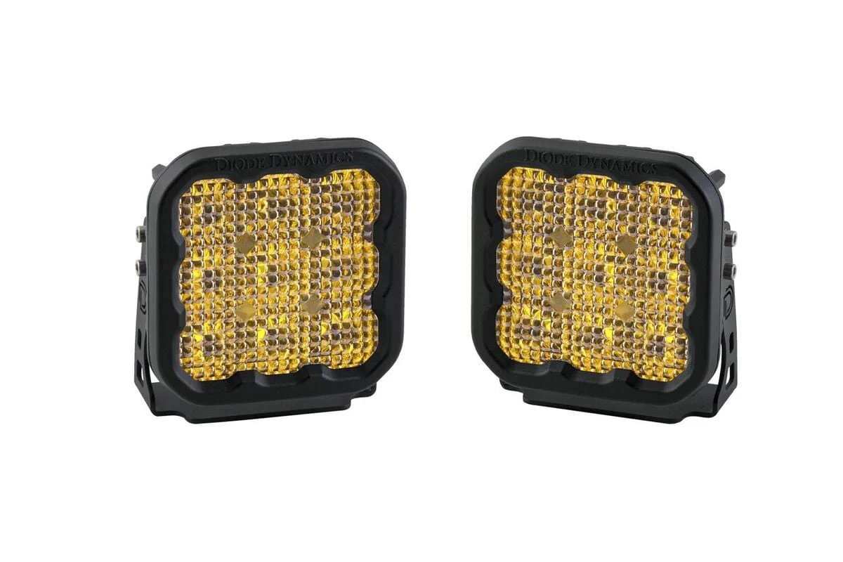 Diode Dynamics Stage Series 5” Yellow Pro LED Pod - Pair - Image 6