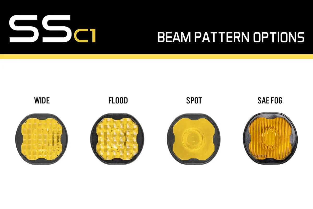 Diode Dynamics Stage Series C1 Pods Yellow Lens - Single - Image 3