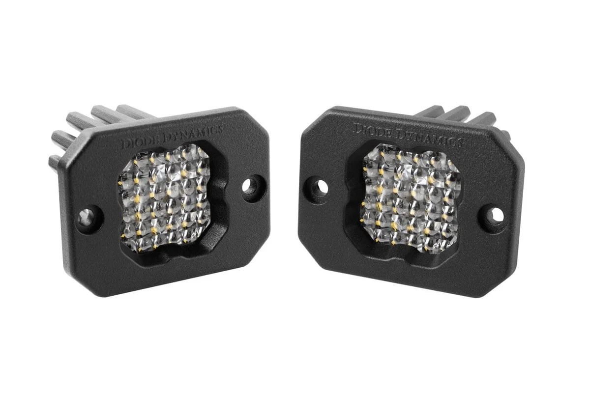 Diode Dynamics Stage Series C1 White Pro Flush Mount LED Pod - Pair - Image 8