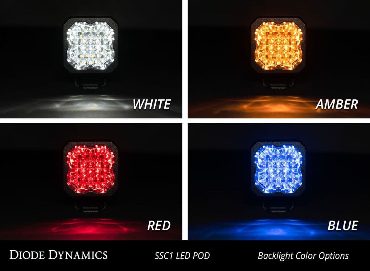 Diode Dynamics Stage Series C1 White Pro Flush Mount LED Pod - Single - Image 5