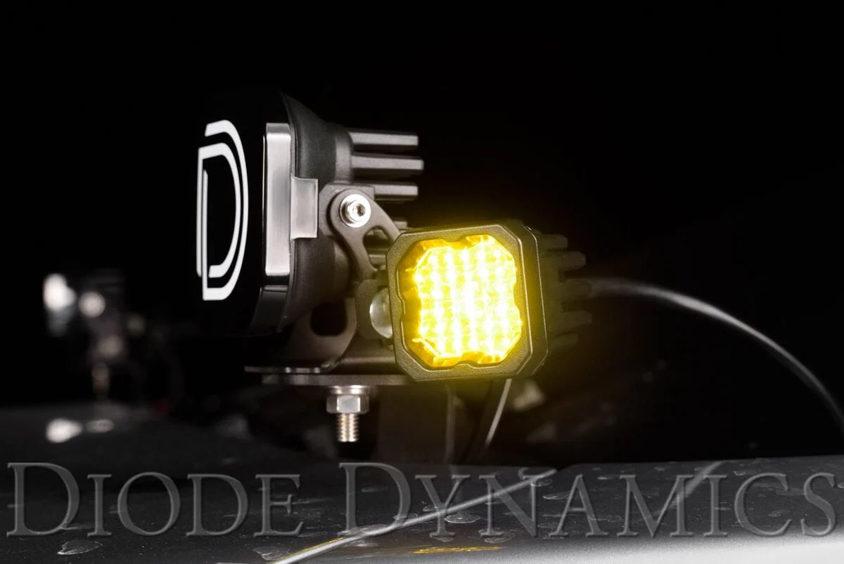 Diode Dynamics Stage Series C1 Yellow Pro Standard LED Pod - Pair - Image 3