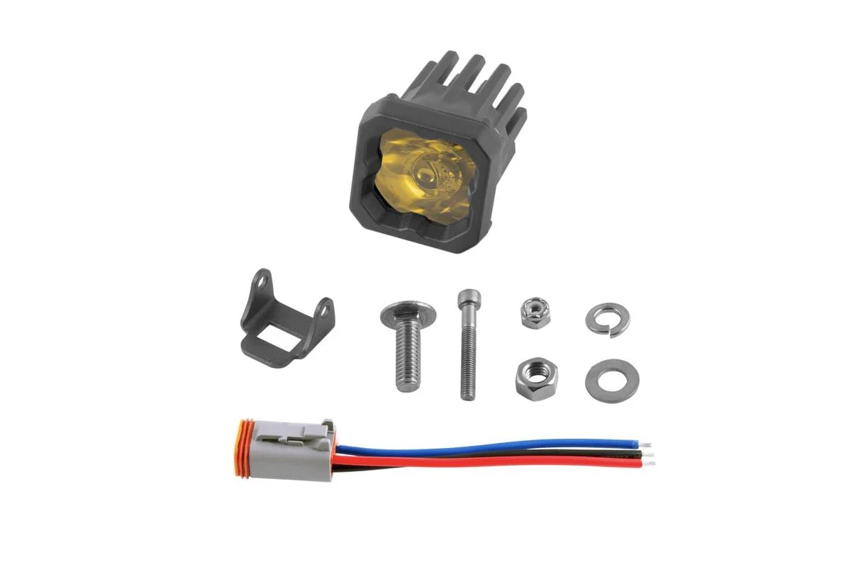 Diode Dynamics Stage Series C1 Yellow Pro Standard LED Pod - Single