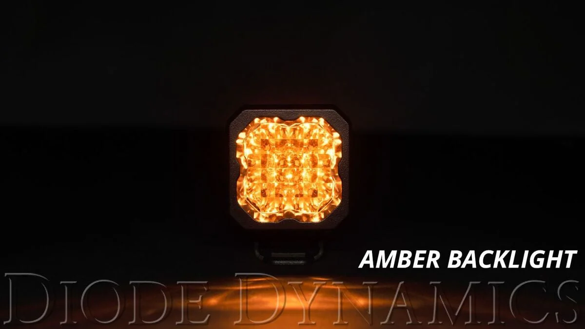 Diode Dynamics Stage Series C1 Yellow Pro Standard LED Pod - Single - Image 5