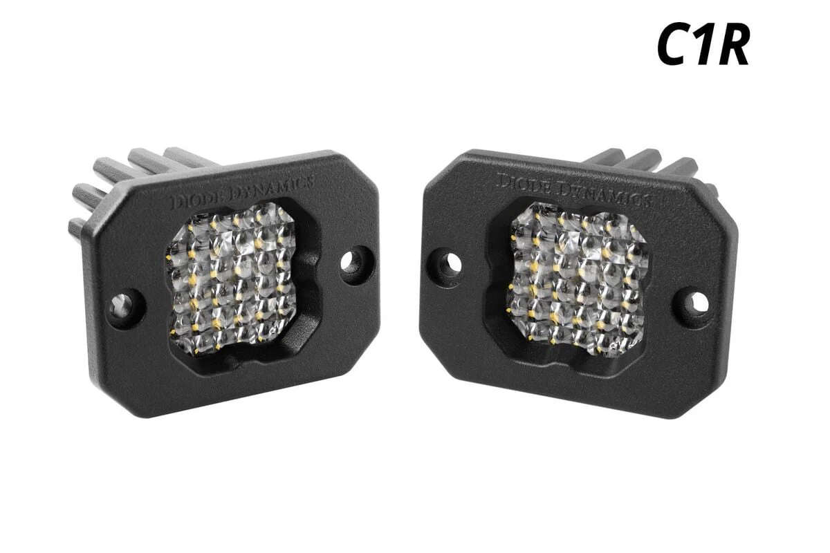 Diode Dynamics Stage Series C1R White Flood Flush Mount LED Pod - Pair - Image 3