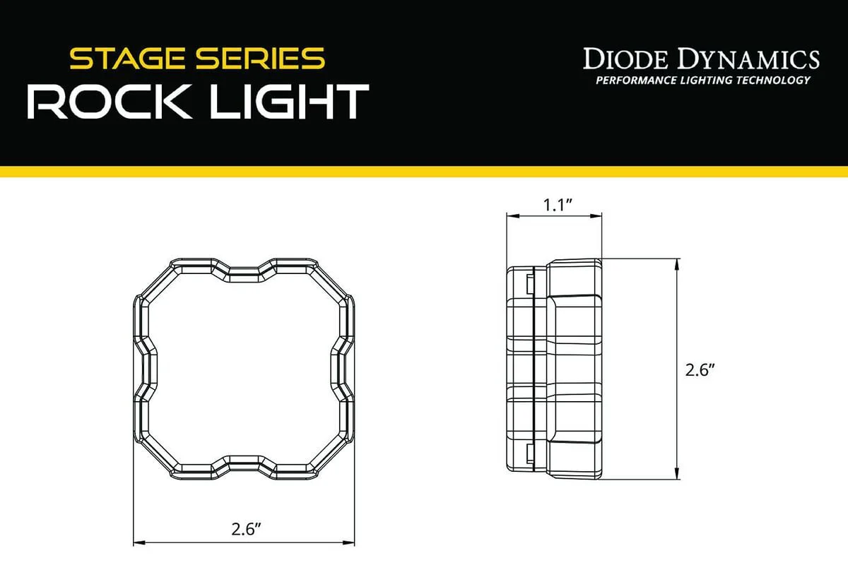 Diode Dynamics Stage Series Rock Light Magnet Mount Adapter Kit - Single - Image 5