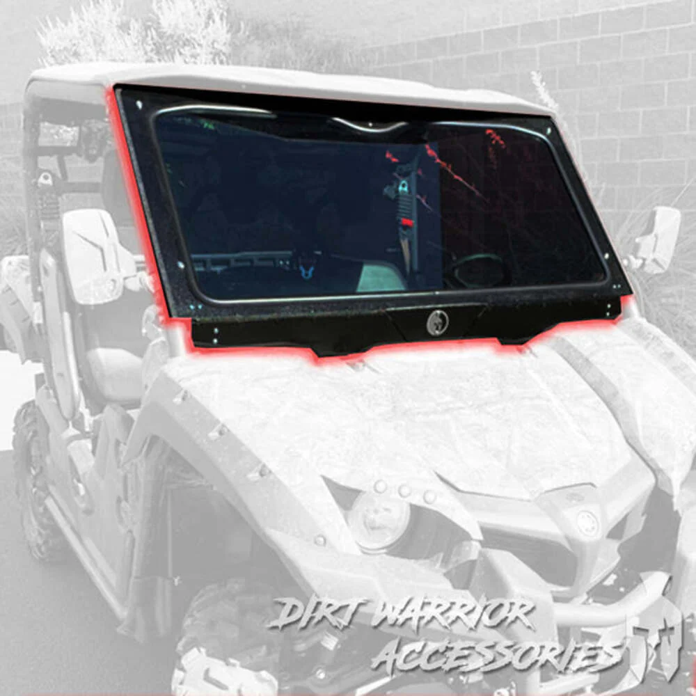 Dirt Warrior '14+ Yamaha Viking 700 EPS & VI Front Windshield - Image 4