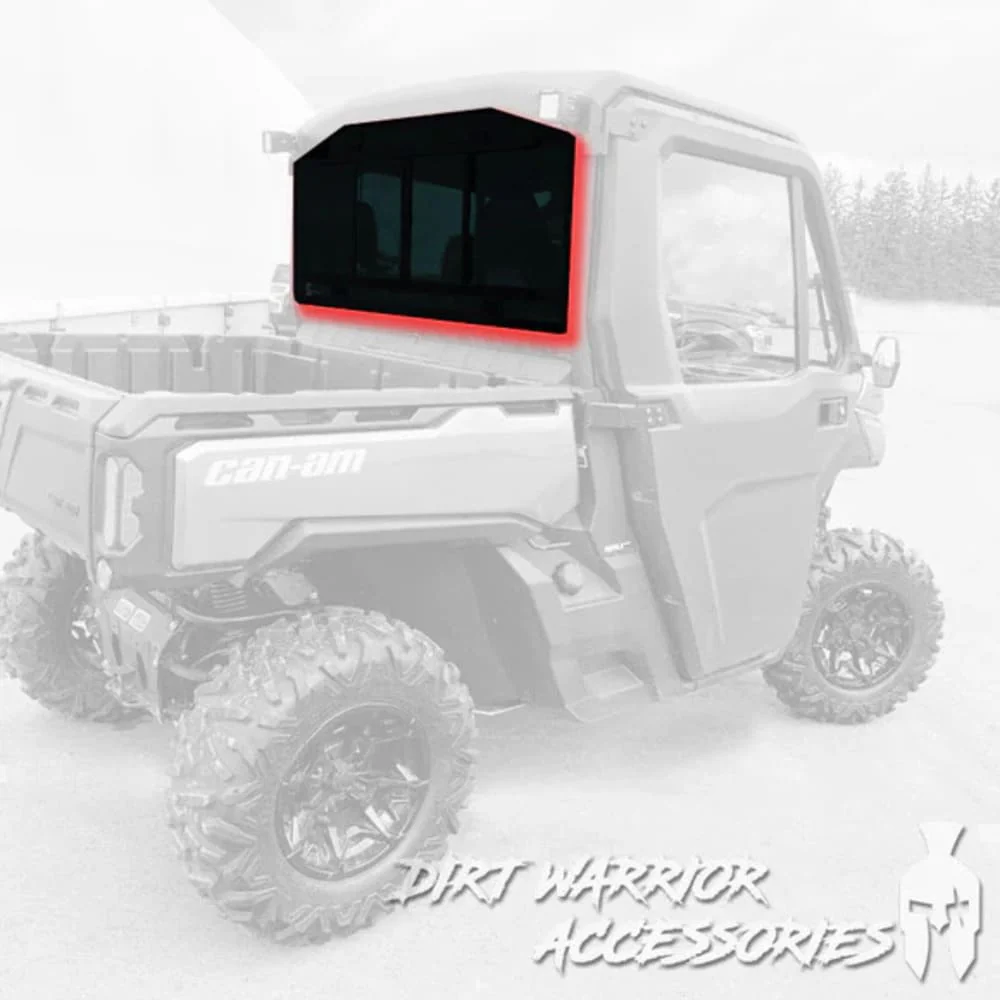 Dirt Warrior '15+ Can-Am Defender Rear Windshield - Image 2