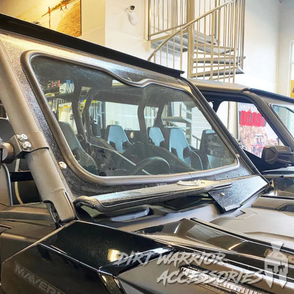 Dirt Warrior '18+ Can-Am Maverick Sport Front Windshield - Image 3