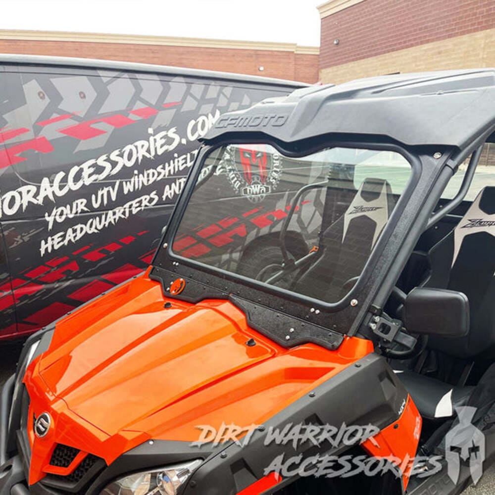 Dirt Warrior '21+ CF Moto Z Force 500 Trail Front Windshield - Image 3
