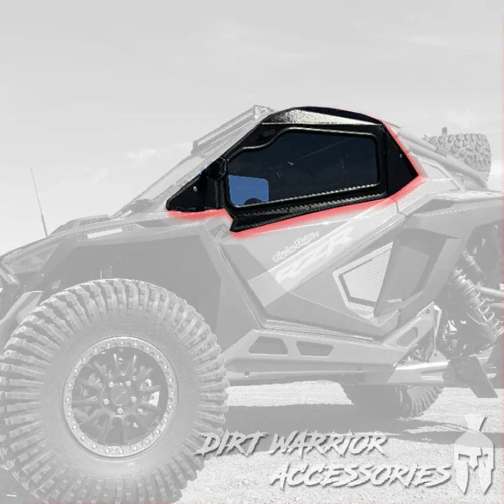 Dirt Warrior '22-'24 Polaris RZR Pro R 2-Seat Cab Enclosure Upper Side Doors & Panels - Image 3