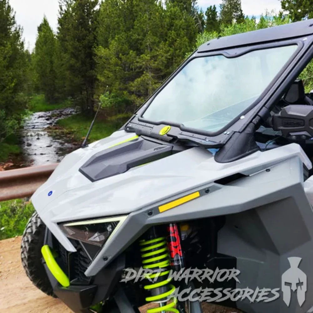 Dirt Warrior '22-'24 Polaris RZR Turbo R Front Windshield - Image 2